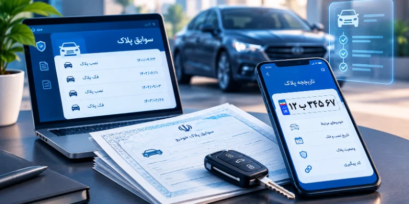استعلام تاریخچه پلاک