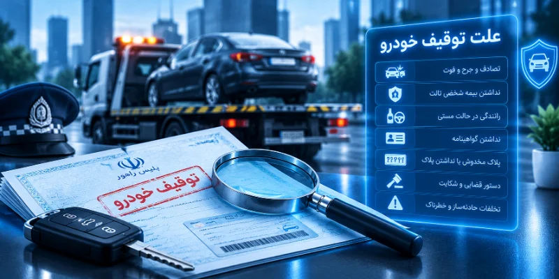 علت توقیف خودرو چیست